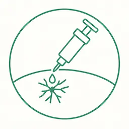 Illustration injection de la résine